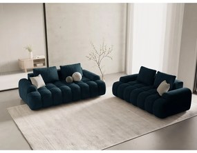 Кадифен диван в петролен цвят 175 cm Linz – Cosmopolitan Design