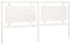 817956 vidaXL Горна табла за легло, бяла, 185,5x4x100 см, бор масив