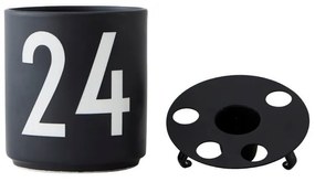 Черен порцеланов свещник - Design Letters