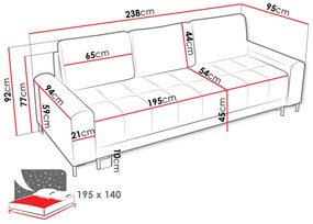 Sofa - Легло Aris-Gkri