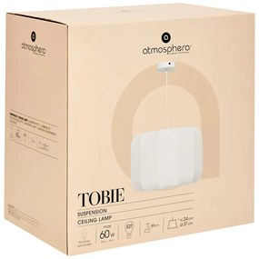 Пендел atmosphera Tobie, 37 cm, Бял памук