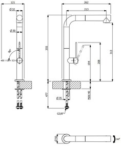 Кран за мивка Tozo Concrete GR