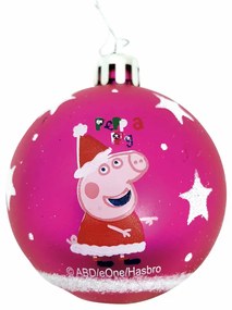 Коледна топка Peppa Pig Cosy corner Фуксия 10 броя Пластмаса (Ø 6 cm)