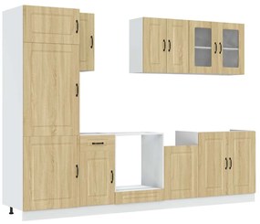 3314794 vidaXL Комплект кухненски шкафове от 8 части Kalmar, инженерно дърво