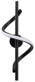 Черна LED стенна лампа ø 7 cm Likma – Opviq lights