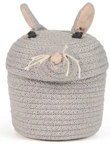 Сива текстилна детска кошница за играчки ø 15x15 cm Mini Renata the Rat – Lorena Canals