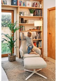 Светлокафяв ръчно изработен вълнен килим подходящ за пране 170x240 cm Golden Coffee – Lorena Canals