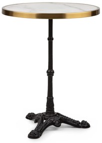 Blumfeldt Patras Lux, бистро маса с трикрака стойка, мраморна маса, Ø: 57,5 cм, височина: 72 см.