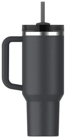 Черен термос със сламка от неръждаема стомана 1,18 l Quencher H2.0 FlowState Tumbler Black – Stanley