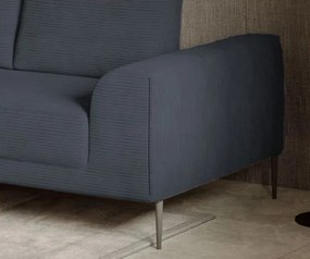 Ъглов диван Holland Mini-тъмно сив-ляв