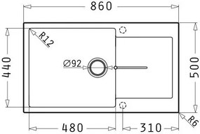 мивка Pyramis Ithaka 1B 1D Plus-Бежов-86 x 50 cm.