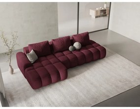 Бордо сгъваем/с място за съхранение ъглов диван (ляв ъгъл) Linz – Cosmopolitan Design