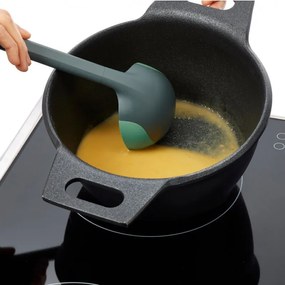 Черпак за супа Lekue 1010180, 29 см, Против надраскване, Гъвкава глава, 4/220°C, Зелен