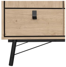 Гардероб с дъбов декор в естествен цвят 150x200 cm Ry - Tvilum