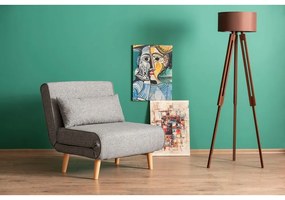 Светлосиво кресло Folde - Artie