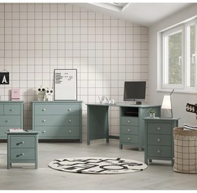 Детско нощно шкафче от борова дървесина в цвят бензин Max - Marckeric