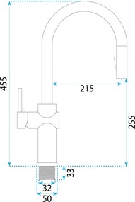Смесител за кухня Rea Fresh High Black
