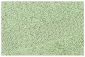 Зелена хавлиена кърпа от чист памук , 70 x 140 cm - Foutastic