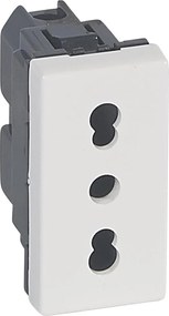 Legrand Контакт ИТАЛИАНСКИ стандарт 10/16A 1 мод. Mosaic  - 077511