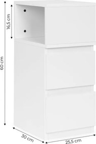 Нощно шкафче с чекмедже и рафт 40 x 40 x 50 cm