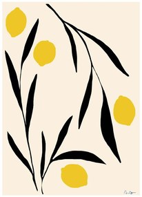Постер 50x70 cm Lemon – Anna Mörner – The Poster Club