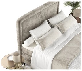 Светлокафяво боксспринг легло 140x200 cm Dove – Maison de Rêve