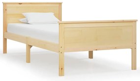 322174 vidaXL Рамка за легло, борово дърво масив, 90х200 см
