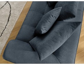 Тъмносин шенилов диван 237 cm Whesley – Bobochic Paris
