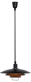 Черна висяща лампа Kikrenes, ø 48 cm Kirkenes - Markslöjd