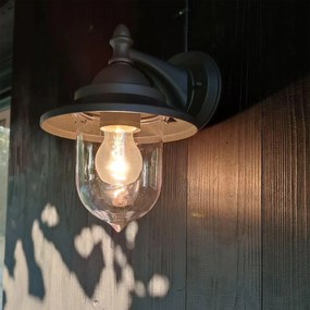 Романтичен външен стенен аплик тъмно сив - Oxford