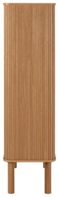 Шкафче от дъб с плъзгащи се врати в естествен цвят 80x145 cm Langley – Actona