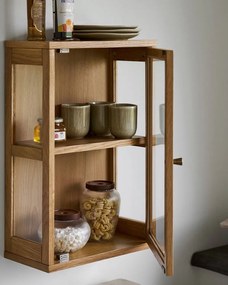 Висяща витрина в естествен цвят 40x60x20 cm Zamora – House Nordic