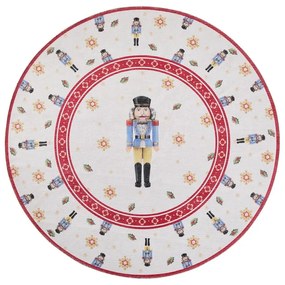 Червен кръгъл килим с коледен мотив ø 160 cm Toy's Delight Nutcracker – Villeroy&Boch