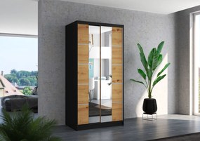 Гардероб Sosa 100 Sliding-Black-Artisan