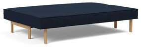 Тъмносин разтегателен диван 200 cm Sly wood - Innovation