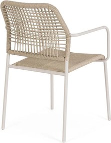 Бежов/в естествен цвят метален градински стол Jable – Bizzotto