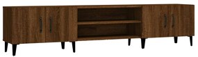 816271 vidaXL ТВ шкаф, кафяв дъб, 180x31,5x40 см, инженерно дърво