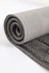 Антрацитни килими за баня в комплект 2 бр. 50x80 cm Kareli – Foutastic