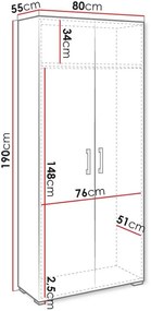 Гардероб Gimren 2-врата