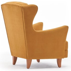 Жълт фотьойл Lola Brejer - Artie