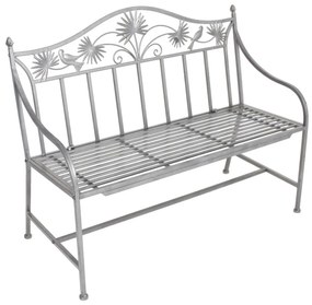 Сива метална градинска пейка Talin - Garden Pleasure