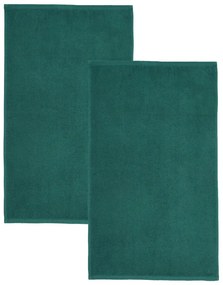 Тъмнозелени бързосъхнещи памучни хавлиени кърпи от тери в комплект от 2 бр. 90x140 cm Quick Dry – Catherine Lansfield