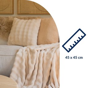 Декоративна възглавница от микроплюш 45x45 cm Wave – Tiseco Home Studio