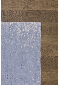 Светлосин вълнен килим 160x240 cm Folds - Agnella