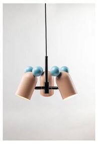 Светлосиньо/розово детско осветително тяло с метален абажур ø 30 cm Mouse II – GTV