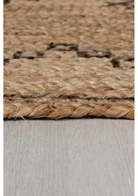 Килим от юта в естествен цвят 120x170 cm Rowen - Flair Rugs