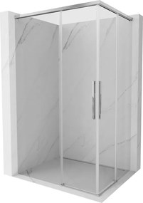 Mexen Rox Duo плъзгаща се душ кабина 110 x 80 см, прозрачна, хром - 8C2D-110-080-01-00