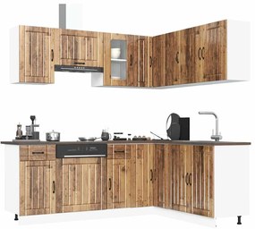 3314959 vidaXL Комплект кухненски шкафове от 4 части Lucca, инженерно дърво