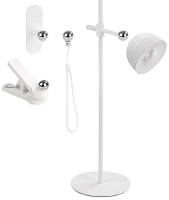 LED регулируема магнитна настолна лампа 4в1, 4,2W, 4000K, бяла