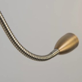 Стенна лампа бронз с LED с лампа за четене - Brescia Combi